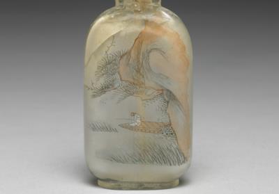 图片[3]-Glass snuff bottle with inside-painted fishing scene.-China Archive